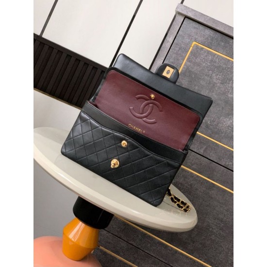 Mirror Quality Replica Chanel Classic Flap Handbag A1112 Black 20/25cm Clone