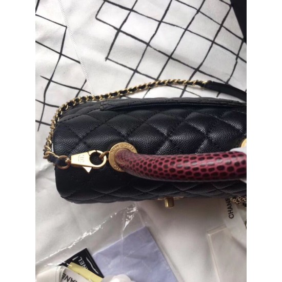 Mirror Quality Replica Chanel Coco Handbag Black 23/28cm 01 Clone