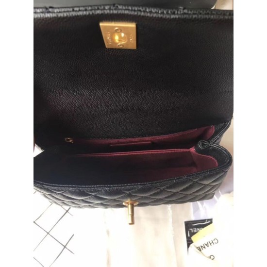 Mirror Quality Replica Chanel Coco Handbag Black 23/28cm 01 Clone