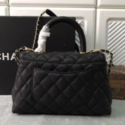 Mirror Quality Replica Chanel Coco Handbag Black 23/28cm 02 Clone