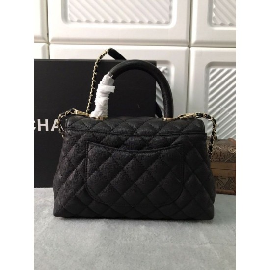 Mirror Quality Replica Chanel Coco Handbag Black 23/28cm 02 Clone