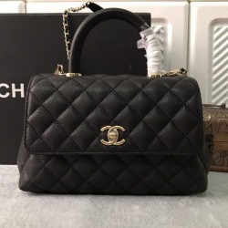 Mirror Quality Replica Chanel Coco Handbag Black 23/28cm 02 Clone