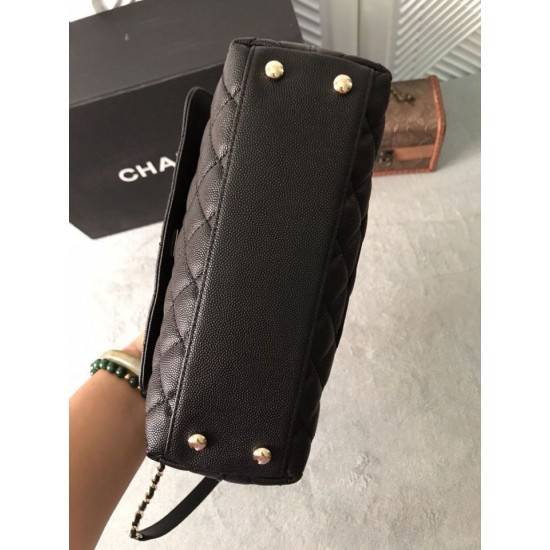 Mirror Quality Replica Chanel Coco Handbag Black 23/28cm 02 Clone