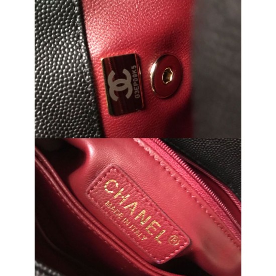 Mirror Quality Replica Chanel Coco Handbag Black 23/28cm 02 Clone