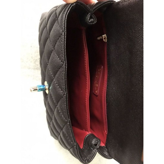 Mirror Quality Replica Chanel Coco Handbag Black 23/28cm 02 Clone