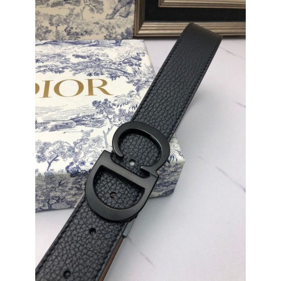 Mirror Quality Replica Dior Montaigne Reversible Belt 35mm Ultra Matte Calfskin Clone