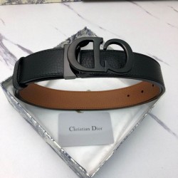 Mirror Quality Replica Dior Montaigne Reversible Belt 35mm Ultra Matte Calfskin Clone