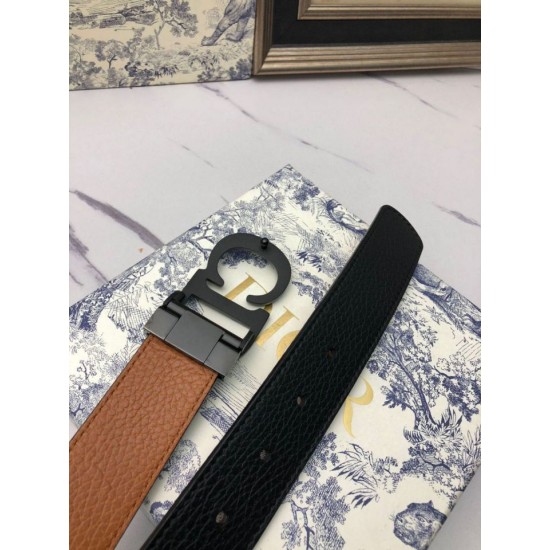 Mirror Quality Replica Dior Montaigne Reversible Belt 35mm Ultra Matte Calfskin Clone