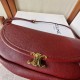 Mirror Quality Replica Celine Halfmoon Small Soft Triomphe Bag Burgundy Clone