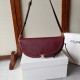 Mirror Quality Replica Celine Halfmoon Small Soft Triomphe Bag Burgundy Clone