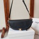 Mirror Quality Replica Celine Halfmoon Small Soft Triomphe Bag Black Clone