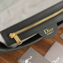 Mirror Quality Replica Dior Jett Shoulder Bag with Brown Angled Jacquard Flap Clone