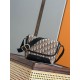 Mirror Quality Replica Dior Jett Shoulder Bag with Brown Angled Jacquard Flap Clone