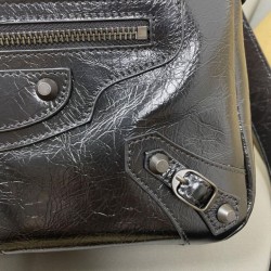 Mirror Quality Replica Balenciaga Le City Classic Shoulder Bag Black Clone