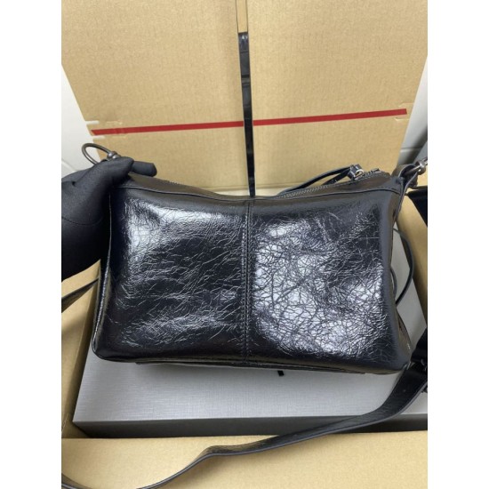 Mirror Quality Replica Balenciaga Le City Classic Shoulder Bag Black Clone