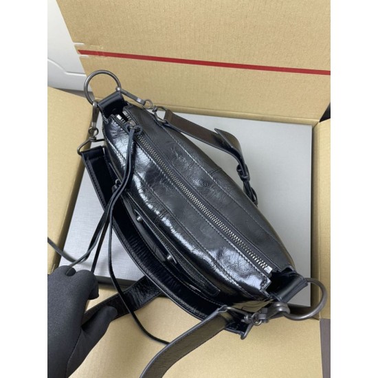 Mirror Quality Replica Balenciaga Le City Classic Shoulder Bag Black Clone