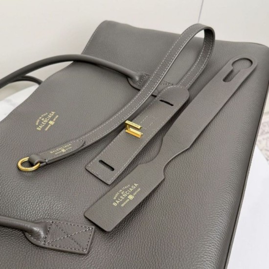 Mirror Quality Replica Balenciaga Carrie Carry All Tote Gray Clone