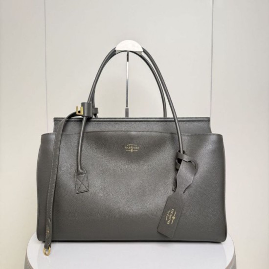 Mirror Quality Replica Balenciaga Carrie Carry All Tote Gray Clone