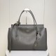 Mirror Quality Replica Balenciaga Carrie Carry All Tote Gray Clone
