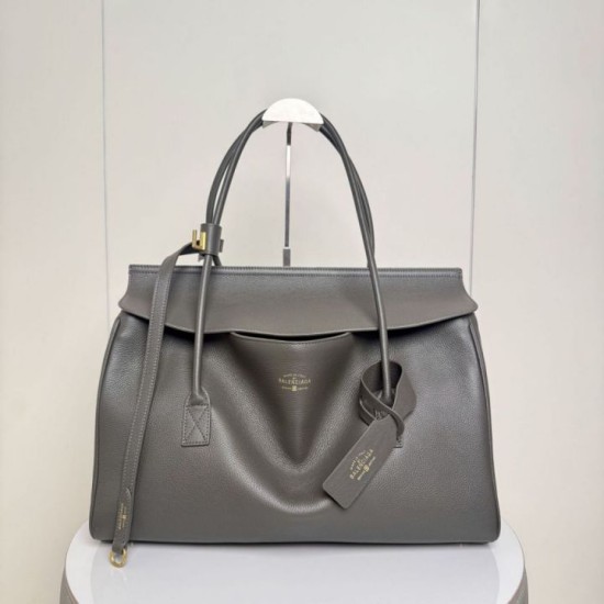Mirror Quality Replica Balenciaga Carrie Carry All Tote Gray Clone