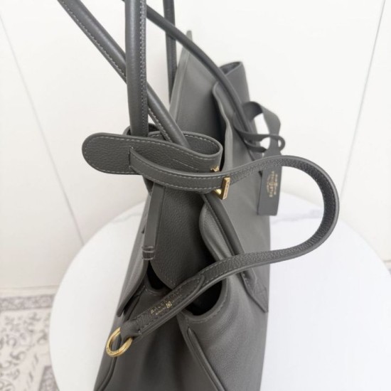 Mirror Quality Replica Balenciaga Carrie Carry All Tote Gray Clone