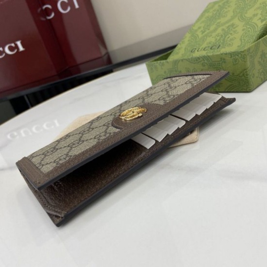 Mirror Quality Replica Gucci Ophidia Continental Wallet 791746 Brown Clone