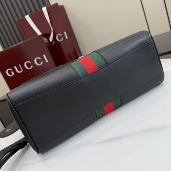 Luxury Replica Gucci Paparazzo Medium Handbag Black Knockoff Mirror Quality Replica Gucci Paparazzo Medium Handbag Black Clone