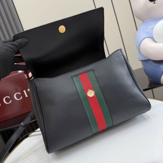 Luxury Replica Gucci Paparazzo Medium Handbag Black Knockoff Mirror Quality Replica Gucci Paparazzo Medium Handbag Black Clone