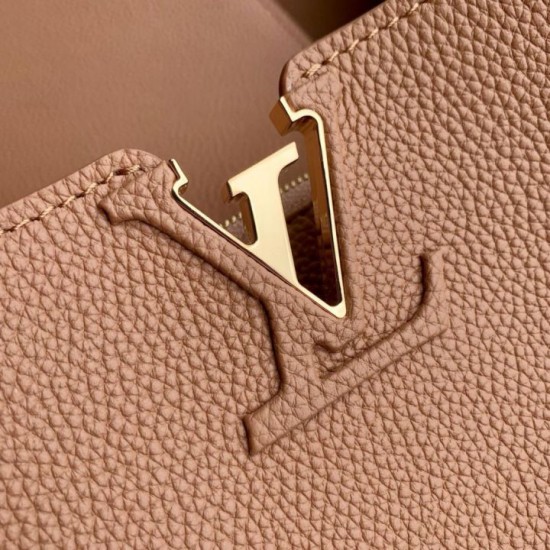 Luxury Replica Louis Vuitton Capucines MM Bag M26259 Brown Knockoff Mirror Quality Replica Louis Vuitton Capucines MM Bag M26259 Brown Clone