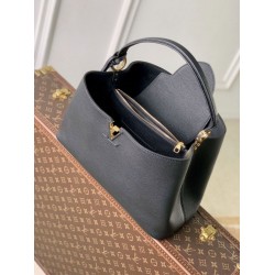 Luxury Replica Louis Vuitton Capucines MM Bag M26259 Black Knockoff Mirror Quality Replica Louis Vuitton Capucines MM Bag M26259 Black Clone