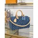 Mirror Quality Replica Louis Vuitton Speedy Soft 30 Monogram Denim Bag M14430 Blue Clone