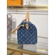 Mirror Quality Replica Louis Vuitton Speedy Soft 30 Monogram Denim Bag M14430 Blue Clone