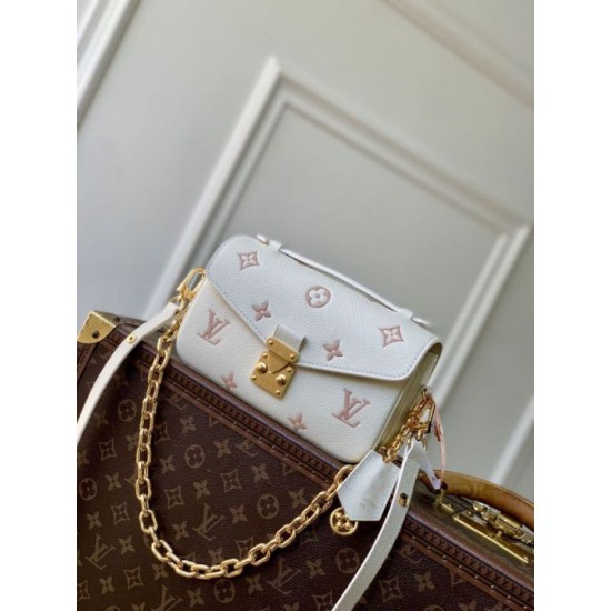 Mirror Quality Replica Louis Vuitton Pochette Métis East West Bag M27575 White Clone