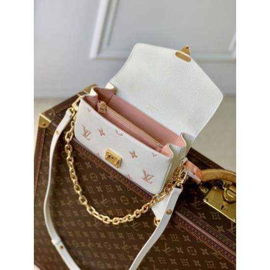 Mirror Quality Replica Louis Vuitton Pochette Métis East West Bag M27575 White Clone