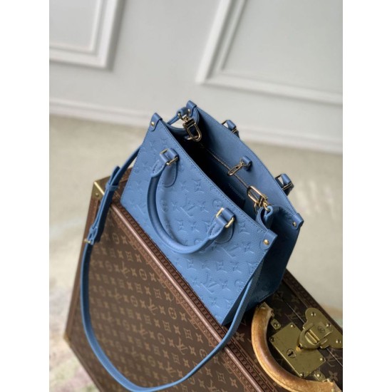 Mirror Quality Replica Louis Vuitton OnTheGo PM Tote Bag M28181 Blue Clone