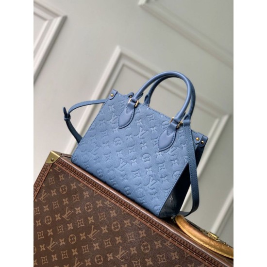 Mirror Quality Replica Louis Vuitton OnTheGo PM Tote Bag M28181 Blue Clone