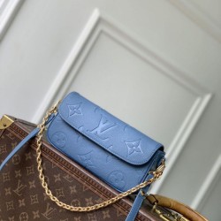 Mirror Quality Replica Louis Vuitton Ivy Chain Wallet M27755 Blue Clone