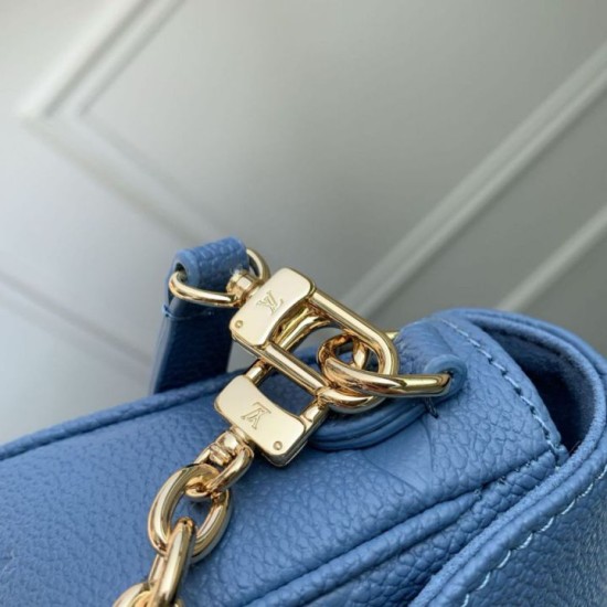 Luxury Replica Louis Vuitton Ivy Chain Wallet M27755 Blue Knockoff Mirror Quality Replica Louis Vuitton Ivy Chain Wallet M27755 Blue Clone