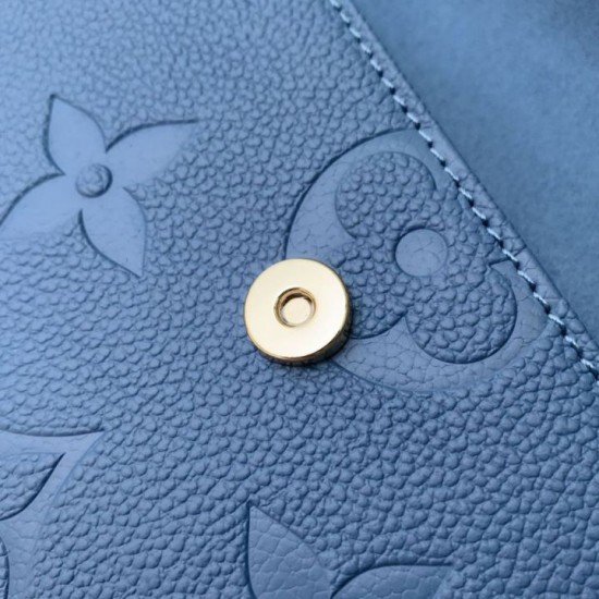 Luxury Replica Louis Vuitton Ivy Chain Wallet M27755 Blue Knockoff Mirror Quality Replica Louis Vuitton Ivy Chain Wallet M27755 Blue Clone