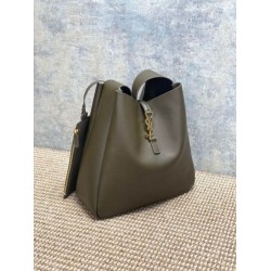 Luxury Replica YSL Saint Laurent Le 5 à 7 Large Soft Hobo Bag Light Moss Knockoff Mirror Quality Replica YSL Saint Laurent Le 5 à 7 Large Soft Hobo Bag Light Moss Clone