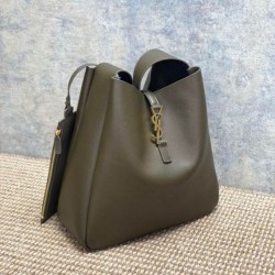 Luxury Replica YSL Saint Laurent Le 5 à 7 Large Soft Hobo Bag Light Moss Knockoff Mirror Quality Replica YSL Saint Laurent Le 5 à 7 Large Soft Hobo Bag Light Moss Clone