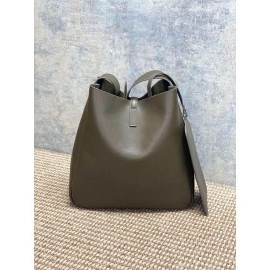 Luxury Replica YSL Saint Laurent Le 5 à 7 Large Soft Hobo Bag Light Moss Knockoff Mirror Quality Replica YSL Saint Laurent Le 5 à 7 Large Soft Hobo Bag Light Moss Clone