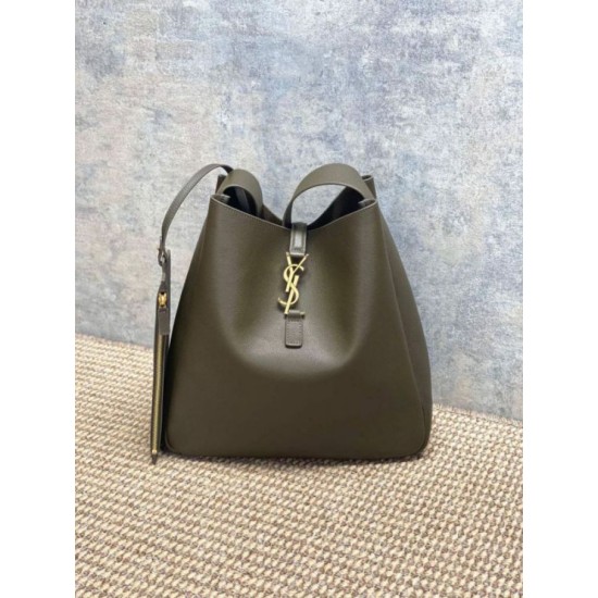 Luxury Replica YSL Saint Laurent Le 5 à 7 Large Soft Hobo Bag Light Moss Knockoff Mirror Quality Replica YSL Saint Laurent Le 5 à 7 Large Soft Hobo Bag Light Moss Clone