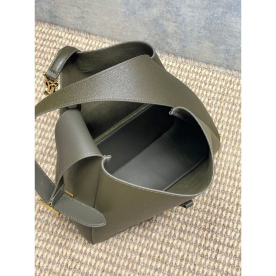 Luxury Replica YSL Saint Laurent Le 5 à 7 Large Soft Hobo Bag Light Moss Knockoff Mirror Quality Replica YSL Saint Laurent Le 5 à 7 Large Soft Hobo Bag Light Moss Clone