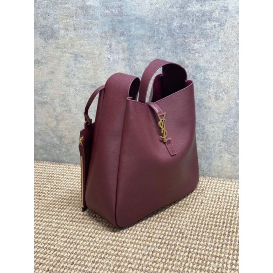 Luxury Replica YSL Saint Laurent Le 5 à 7 Large Soft Hobo Bag Burgundy Knockoff Mirror Quality Replica YSL Saint Laurent Le 5 à 7 Large Soft Hobo Bag Burgundy Clone