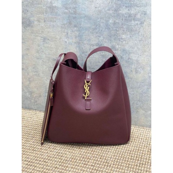 Luxury Replica YSL Saint Laurent Le 5 à 7 Large Soft Hobo Bag Burgundy Knockoff Mirror Quality Replica YSL Saint Laurent Le 5 à 7 Large Soft Hobo Bag Burgundy Clone