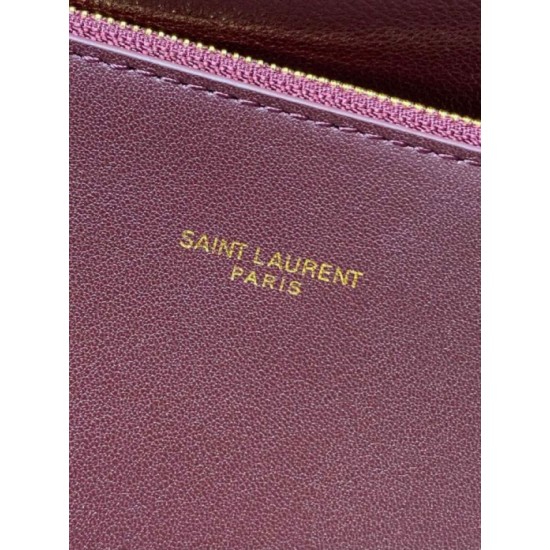 Luxury Replica YSL Saint Laurent Le 5 à 7 Large Soft Hobo Bag Burgundy Knockoff Mirror Quality Replica YSL Saint Laurent Le 5 à 7 Large Soft Hobo Bag Burgundy Clone