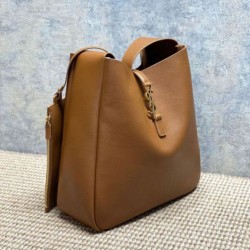 Mirror Quality Replica YSL Saint Laurent Le 5 à 7 Large Soft Hobo Bag Brown Clone