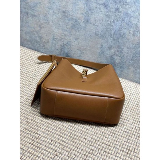 Luxury Replica YSL Saint Laurent Le 5 à 7 Large Soft Hobo Bag Brown Knockoff Mirror Quality Replica YSL Saint Laurent Le 5 à 7 Large Soft Hobo Bag Brown Clone