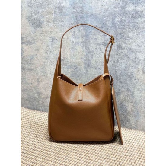 Luxury Replica YSL Saint Laurent Le 5 à 7 Small Soft Hobo Bag Brown Knockoff Mirror Quality Replica YSL Saint Laurent Le 5 à 7 Small Soft Hobo Bag Brown Clone